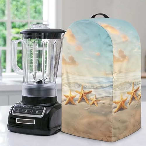 Blender Cover Kitchen Appliance Protector Sand Seestern Anti Fingerabdruck Staubschutz Fleckenabweisend Kaffee Küchenmaschine Haube für Küchenzubehör von NETILGEN