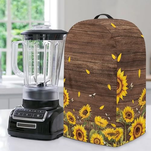 Blender Cover Kitchen Blender Dust Covers Food Processor Hood Brown Wooden Sunflower Stand Mixer Case Coffee Maker Appliance Cover for Home Kitchen Indoor Blender Cover Kitchen Blender Dust Covers Food Processor Hood Brown Wooden Sunflower Stand Mixer Case Coffee Maker Appliance Cover for Home Kitchen Indoor von NETILGEN