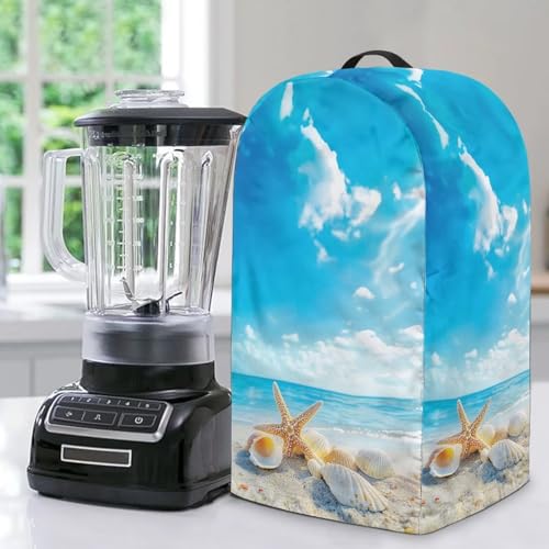 Blue Sky Seestern Küchenmaschine Haube Küchenhelfer Mixer Abdeckungen für Standmixer, Kordelzug oben Griff Küche dekorative Abdeckung von NETILGEN