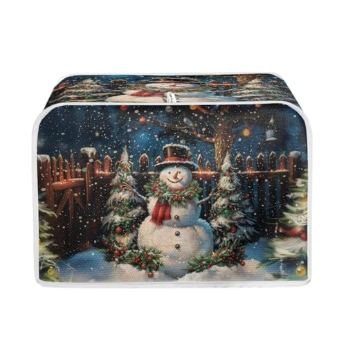 NETILGEN 2 Scheiben Toaster Abdeckung Backgeschirr Brot Ofen Toaster Staubschutz für Küche Kleingeräte Dekoration Weihnachten Schneemann Druck NETILGEN 2 Scheiben Toaster Abdeckung Backgeschirr Brot Ofen Toaster Staubschutz für Küche Kleingeräte Dekoration Weihnachten Schneemann Druck von NETILGEN
