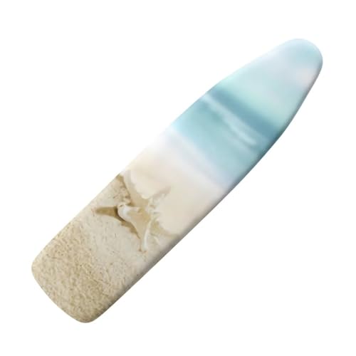 NETILGEN Bügelbrettbezug, elastischer Polyester-Bügelbrett-Ersatzbezug, hitzebeständig, fleckenabweisend, einfache Passform, mittlere Größe, Strand-Seestern von NETILGEN