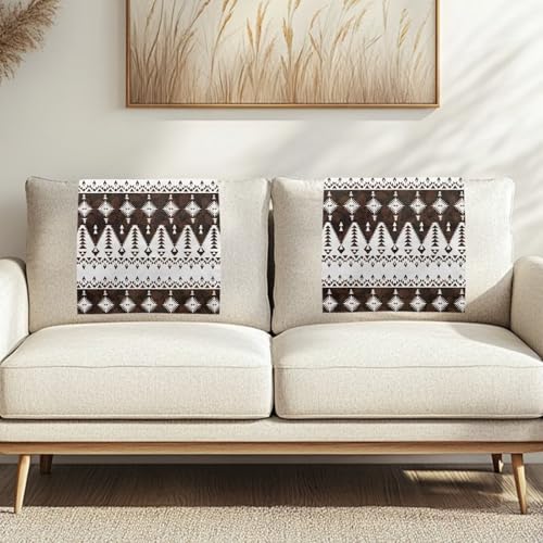 NETILGEN Kopfstützenbezug für Liegestuhl, Azteken-Tribal-Stil, rutschfest, Kopfstützenbezug für Möbel, 2 Stück, Couch-Kopfschutz für Zuhause, Esszimmer NETILGEN Kopfstützenbezug für Liegestuhl, Azteken-Tribal-Stil, rutschfest, Kopfstützenbezug für Möbel, 2 Stück, Couch-Kopfschutz für Zuhause, Esszimmer von NETILGEN