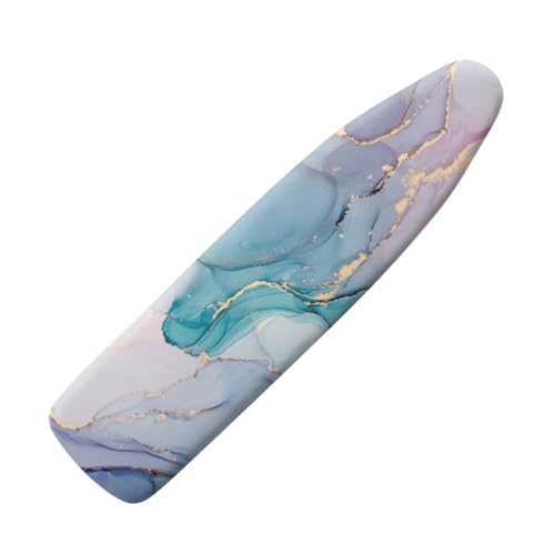 NETILGEN Polyester-Bügelbrettbezug, Ersatzbezug mit elastischen Kanten, abriebfest, maschinenwaschbar, kleine Größe, passend für bis zu 115 x 36 cm, blau-violetter Marmor NETILGEN Polyester-Bügelbrettbezug, Ersatzbezug mit elastischen Kanten, abriebfest, maschinenwaschbar, kleine Größe, passend für bis zu 115 x 36 cm, blau-violetter Marmor von NETILGEN