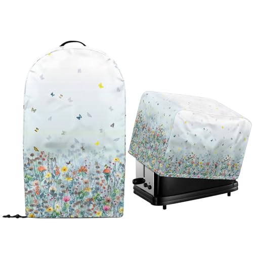 NETILGEN Staubschutz für Küchenarbeitsplatte, Küchenmaschine, mit Griff oben und Kordelzug am Saum, gesteppt, für Toaster, Ofen, Staubschutz, maschinenwaschbar NETILGEN Staubschutz für Küchenarbeitsplatte, Küchenmaschine, mit Griff oben und Kordelzug am Saum, gesteppt, für Toaster, Ofen, Staubschutz, maschinenwaschbar von NETILGEN