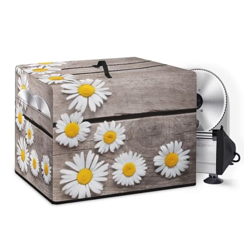 NETILGEN Staubschutz für Lebensmittelschneider, Feinkost-Fleischschneider, schmutzabweisend, Brotschneiderabdeckung mit Organizer-Tasche für Edelstahlklinge, Bürste und anderes Zubehör, von NETILGEN
