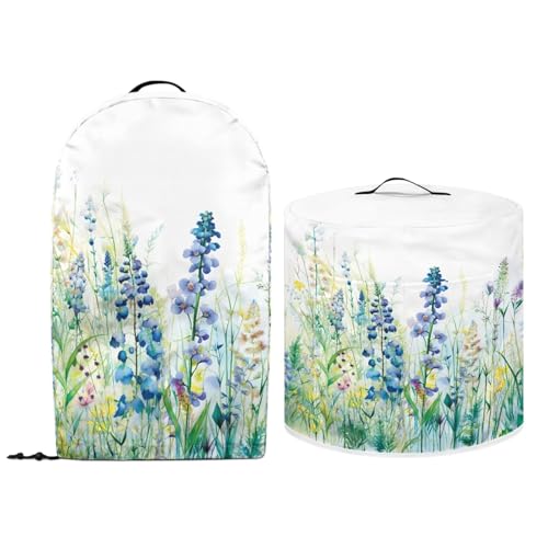 NETILGEN Staubschutzhüllen-Set für 3 Quart Schnellkochtopf und Standmixer, Küchenmaschine, Öldichte Fleckenschutzabdeckungen von NETILGEN