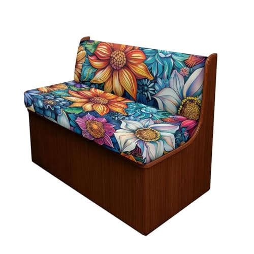 NETILGEN Wohnmobil-Sofa-Sitzbezug-Set, Ersatz-Sitzkissenbezüge, waschbar, rutschfest, Sofa-Schonbezüge, Dekoration, Boho-Blumenblüten NETILGEN Wohnmobil-Sofa-Sitzbezug-Set, Ersatz-Sitzkissenbezüge, waschbar, rutschfest, Sofa-Schonbezüge, Dekoration, Boho-Blumenblüten von NETILGEN