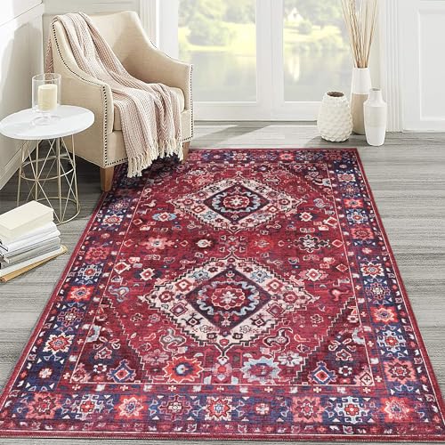 NETLINE HOME Maschinenwaschbarer Teppich für Küche, Schlafzimmer, Esszimmer und Wohnzimmer, haustierfreundlicher Teppich, orientalisches Design, niedriger Flor, rutschfest, leicht zu reinigen NETLINE HOME Maschinenwaschbarer Teppich für Küche, Schlafzimmer, Esszimmer und Wohnzimmer, haustierfreundlicher Teppich, orientalisches Design, niedriger Flor, rutschfest, leicht zu reinigen von NETLINE HOME