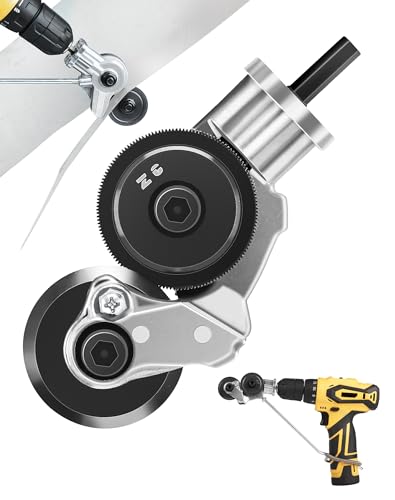 Blechschere Elektrisch Blechschneider für Akkuschrauber Elektrischer Bohrplattenschneider Blech Schneiden Nibbler (Universal) von NETONDA