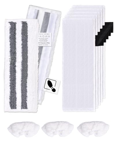 NETONDA 10 Stück Dampfreiniger Ersatztücher für Kärcher Easyfix SC1 SC2 SC3 SC4 SC5 Dampfreiniger Zubehör Waschbar Mikrofaser-Tuchset für Alle Böden (7 Mikrofaser Bodentücher + 3 Mikrofaser-Überzug) NETONDA 10 Stück Dampfreiniger Ersatztücher für Kärcher Easyfix SC1 SC2 SC3 SC4 SC5 Dampfreiniger Zubehör Waschbar Mikrofaser-Tuchset für Alle Böden (7 Mikrofaser Bodentücher + 3 Mikrofaser-Überzug) von NETONDA