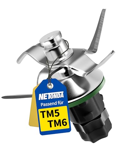 NETONDA TM5 Ersatzmesser für Vorwerk Thermomix TM6 Messer TM5 Kompatibel mit Vorwerk Thermomix TM5 TM6 Edelstahlmesser TM6 - Zubehör und Ersatzteile Passend für Thermomix TM5 von NETONDA