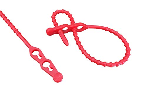 NETPROSHOP 20er-Pack Kabelbinder Kugelbinder 240mm rot mit Doppelkopf, Polyethylen (PE), 240mm, 3,9mm, min. 180N NETPROSHOP 20er-Pack Kabelbinder Kugelbinder 240mm rot mit Doppelkopf, Polyethylen (PE), 240mm, 3,9mm, min. 180N von NETPROSHOP