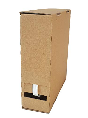 netproshop 20m Glasseidenschlauch weiß roh (unbeschichtet) ID 6mm in Spenderbox Minibox von NETPROSHOP