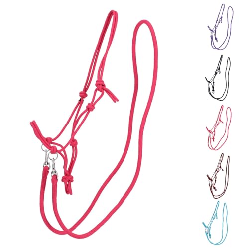 NETPROSHOP 1 Set Knotenhalfter und Seil-Zügel für gebissloses Reiten Gr. Shetty, Pony, Cob, Full, Groesse:Shetty, Farbe:Fuchsia NETPROSHOP 1 Set Knotenhalfter und Seil-Zügel für gebissloses Reiten Gr. Shetty, Pony, Cob, Full, Groesse:Shetty, Farbe:Fuchsia von NETPROSHOP