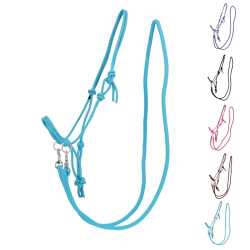 NETPROSHOP 1 Set Knotenhalfter und Seil-Zügel für gebissloses Reiten Gr. Shetty, Pony, Cob, Full, Groesse:Shetty, Farbe:Hellblau NETPROSHOP 1 Set Knotenhalfter und Seil-Zügel für gebissloses Reiten Gr. Shetty, Pony, Cob, Full, Groesse:Shetty, Farbe:Hellblau von NETPROSHOP
