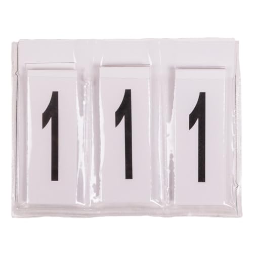 NETPROSHOP 2er Pack Startnummer Nummernhalter Set mit austauschbaren Nummern weiß NETPROSHOP 2er Pack Startnummer Nummernhalter Set mit austauschbaren Nummern weiß von NETPROSHOP
