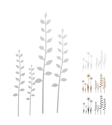 NETPROSHOP 4er Set Blumen oder Zweige zum Stecken Gartenstecker Metall Höhe ca. 15-30 cm, Farbe:Weiss, Auswahl:Zweige NETPROSHOP 4er Set Blumen oder Zweige zum Stecken Gartenstecker Metall Höhe ca. 15-30 cm, Farbe:Weiss, Auswahl:Zweige von NETPROSHOP