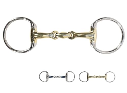 NETPROSHOP Anatomisch doppelt Olivenkopftrense mit einfach gebrochenem Gebiss Mundstück 14 mm Argentan oder Sweet Iron, Groesse:14,5, Farbe:Argentan NETPROSHOP Anatomisch doppelt Olivenkopftrense mit einfach gebrochenem Gebiss Mundstück 14 mm Argentan oder Sweet Iron, Groesse:14,5, Farbe:Argentan von NETPROSHOP