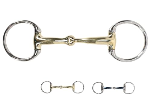 NETPROSHOP Anatomisch geformte Olivenkopftrense mit einfach gebrochenem Gebiss Mundstück 14 mm Argentan oder Sweet Iron, Groesse:12,5, Farbe:Sweet Iron NETPROSHOP Anatomisch geformte Olivenkopftrense mit einfach gebrochenem Gebiss Mundstück 14 mm Argentan oder Sweet Iron, Groesse:12,5, Farbe:Sweet Iron von NETPROSHOP