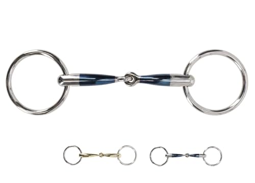NETPROSHOP Anatomisch geformte Wassertrense mit einfach gebrochenem Gebiss Mundstück 14 mm Argentan oder Sweet Iron, Groesse:10,5, Farbe:Sweet Iron von NETPROSHOP