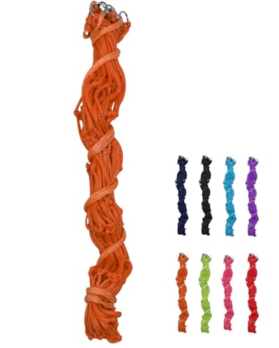 NETPROSHOP Bunte Heunetze für ca. 2-3 kg Heu Länge ca. 100 cm aus Nylon, Farbe:Orange NETPROSHOP Bunte Heunetze für ca. 2-3 kg Heu Länge ca. 100 cm aus Nylon, Farbe:Orange von NETPROSHOP