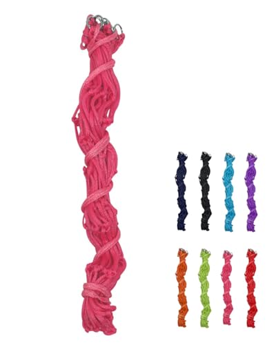 NETPROSHOP Bunte Heunetze für ca. 2-3 kg Heu Länge ca. 100 cm aus Nylon, Farbe:Pink NETPROSHOP Bunte Heunetze für ca. 2-3 kg Heu Länge ca. 100 cm aus Nylon, Farbe:Pink von NETPROSHOP