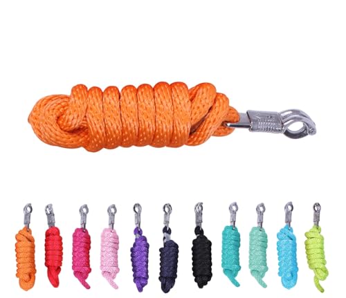 NETPROSHOP Einfarbiger Nylon Strick Führstrick mit Panikhaken Länge 2 Meter Farbauswahl, Farbe:Orange NETPROSHOP Einfarbiger Nylon Strick Führstrick mit Panikhaken Länge 2 Meter Farbauswahl, Farbe:Orange von NETPROSHOP