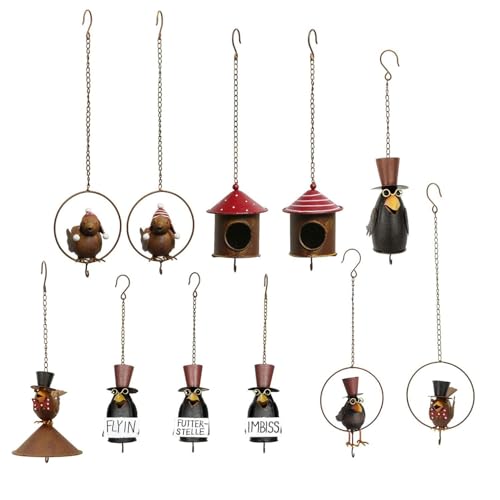 NETPROSHOP Futterstation mit lustigem Vogel aus Metall Halter für Meisenknödel, Auswahl:Fridolin NETPROSHOP Futterstation mit lustigem Vogel aus Metall Halter für Meisenknödel, Auswahl:Fridolin von NETPROSHOP