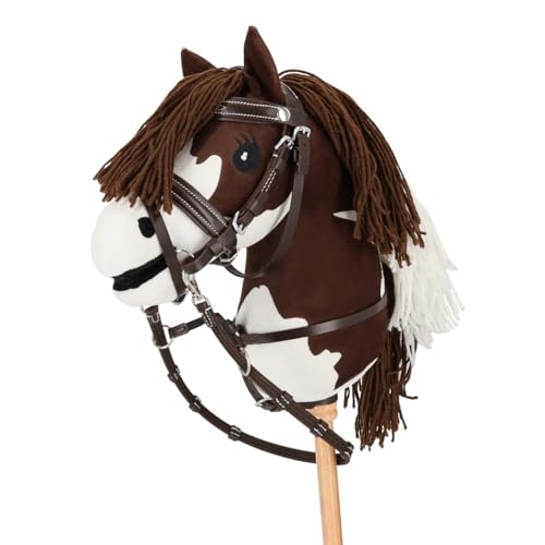 NETPROSHOP Hobby Horsing Martingal Schwarz mit Straß oder Dunkelbraun mit Hellen Nähten, Farbe:Dunkelbraun NETPROSHOP Hobby Horsing Martingal Schwarz mit Straß oder Dunkelbraun mit Hellen Nähten, Farbe:Dunkelbraun von NETPROSHOP