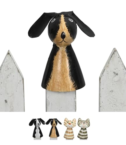 NETPROSHOP Kleine Zaunfigur Katze oder Hund Zaunhocker aus Metall Höhe ca. 8 cm, Auswahl:Balu NETPROSHOP Kleine Zaunfigur Katze oder Hund Zaunhocker aus Metall Höhe ca. 8 cm, Auswahl:Balu von NETPROSHOP