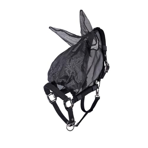 netproshop Kombination Halfter mit Abnehmbarer Fliegenmaske mit Ohren Schwarz Pony/Full, Groesse:Full, Farbe:Schwarz netproshop Kombination Halfter mit Abnehmbarer Fliegenmaske mit Ohren Schwarz Pony/Full, Groesse:Full, Farbe:Schwarz von NETPROSHOP