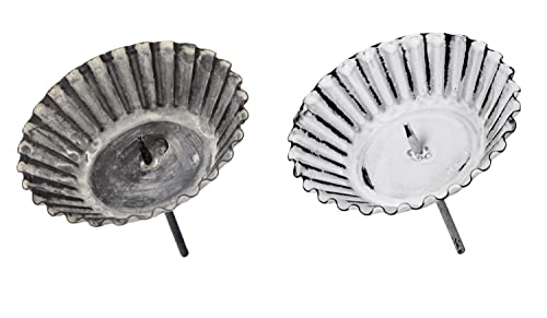 NETPROSHOP Krönchen Kerzenhalter Teelichthalter Krone zum Stecken Durchmesser 8,5 oder 10 cm, Farbe:Weiss Antik, Auswahl:10 cm NETPROSHOP Krönchen Kerzenhalter Teelichthalter Krone zum Stecken Durchmesser 8,5 oder 10 cm, Farbe:Weiss Antik, Auswahl:10 cm von NETPROSHOP