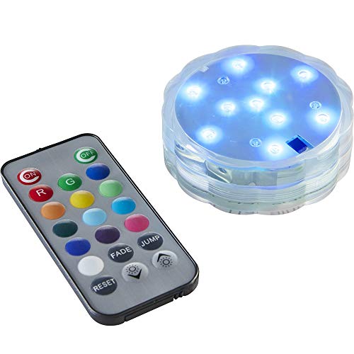 NETPROSHOP LED Batterie Wasserkerze Beleuchtung mit Fernbedienung ca. 7x2,5cm, Farbwechsler für Vasen von NETPROSHOP