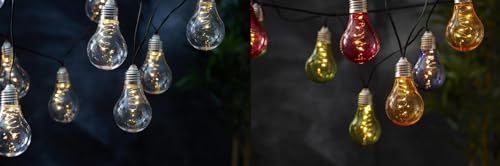 netproshop LED Solar Glühbirnen Lichterkette im Retro-Look mit 10x5 LEDs ca. 4m Lang Outdoor Warmweiß, Farbe:Warm Weiss netproshop LED Solar Glühbirnen Lichterkette im Retro-Look mit 10x5 LEDs ca. 4m Lang Outdoor Warmweiß, Farbe:Warm Weiss von NETPROSHOP