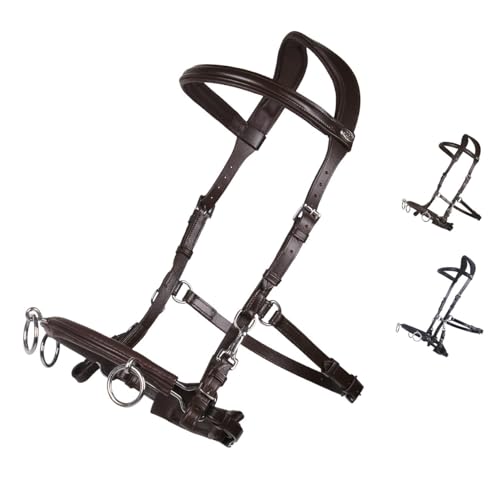 NETPROSHOP Leder Kappzaum Longierhilfe für Bodenarbeit Schwarz Größe Pony Cob Full XFull, Groesse:XL Full, Farbe:Braun NETPROSHOP Leder Kappzaum Longierhilfe für Bodenarbeit Schwarz Größe Pony Cob Full XFull, Groesse:XL Full, Farbe:Braun von NETPROSHOP