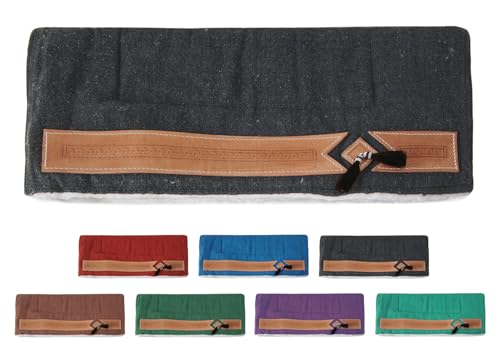 NETPROSHOP Pferd Sattelunterlage Western Pad mit weichem Webfell und Lederverzierung Full, Farbe:Schwarz NETPROSHOP Pferd Sattelunterlage Western Pad mit weichem Webfell und Lederverzierung Full, Farbe:Schwarz von NETPROSHOP