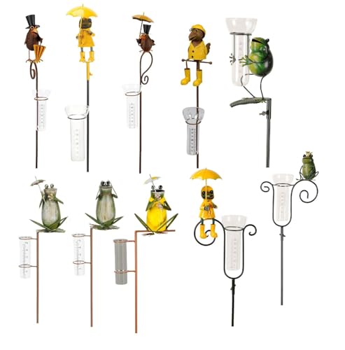 NETPROSHOP Regenmesser Rabe oder Frosch am Stab H: ca. 120 cm aus Metall u. Glas, Auswahl:Rabe Schirm zu NETPROSHOP Regenmesser Rabe oder Frosch am Stab H: ca. 120 cm aus Metall u. Glas, Auswahl:Rabe Schirm zu von NETPROSHOP