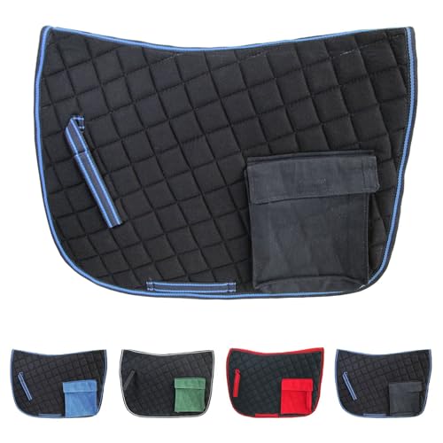 NETPROSHOP Satteldecke Wanderschabracke mit Tasche auf beiden Seiten, für Wanderreiten, Auswahl:Schwarz von NETPROSHOP