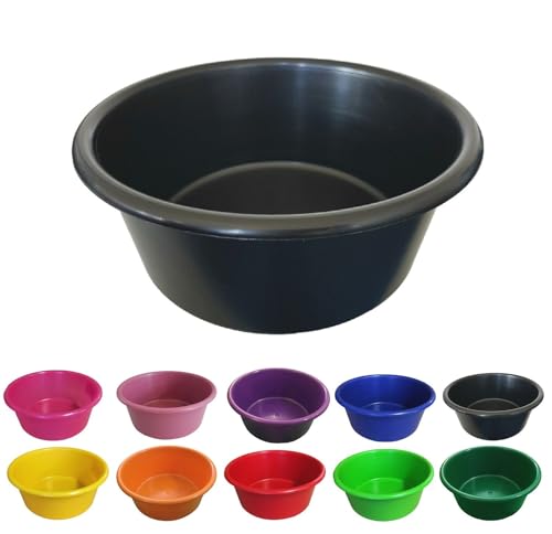 NETPROSHOP Schüssel Müsli Schale 5 Liter auf Wunsch mit Deckel Lebensmittelecht, Farbe:Schwarz von NETPROSHOP