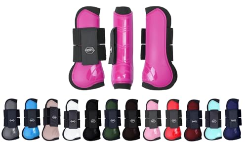 NETPROSHOP Shetty Pony Full Hartschalen Gamaschen Anatomisch Geformt mit Neoprenfutter, Groesse:Cob, Farbe:Pink NETPROSHOP Shetty Pony Full Hartschalen Gamaschen Anatomisch Geformt mit Neoprenfutter, Groesse:Cob, Farbe:Pink von NETPROSHOP