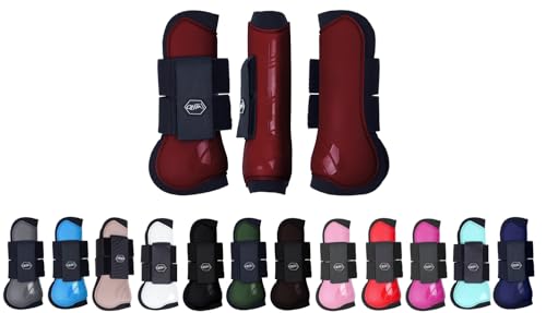 NETPROSHOP Shetty Pony Full Hartschalen Gamaschen Anatomisch Geformt mit Neoprenfutter, Groesse:Shetty, Farbe:Weinrot NETPROSHOP Shetty Pony Full Hartschalen Gamaschen Anatomisch Geformt mit Neoprenfutter, Groesse:Shetty, Farbe:Weinrot von NETPROSHOP