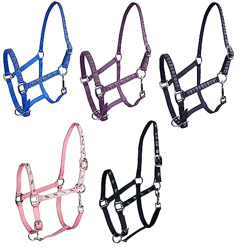NETPROSHOP Shetty und Pony Halfter mit süßer Stickerei Weich Gewebtes Nylon, Groesse:Shetty, Farbe:Lila NETPROSHOP Shetty und Pony Halfter mit süßer Stickerei Weich Gewebtes Nylon, Groesse:Shetty, Farbe:Lila von NETPROSHOP