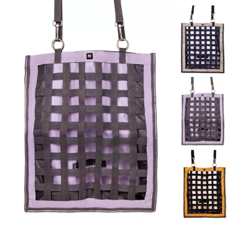 NETPROSHOP Slow Feeder Gitter Heusack für 4-6 kg, Öffnungen 4 cm mit Klettverschluß sowie Ringen und Schlaufen, Farbe:Lavender NETPROSHOP Slow Feeder Gitter Heusack für 4-6 kg, Öffnungen 4 cm mit Klettverschluß sowie Ringen und Schlaufen, Farbe:Lavender von NETPROSHOP