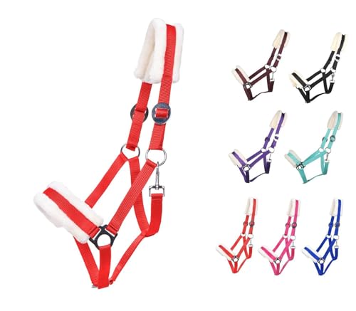 NETPROSHOP Solides Pferdehalfter gepolstert und verstellbar Gr. Mini Shetty bis Full u Kaltblut, Groesse:Pony, Farbe:Rot NETPROSHOP Solides Pferdehalfter gepolstert und verstellbar Gr. Mini Shetty bis Full u Kaltblut, Groesse:Pony, Farbe:Rot von NETPROSHOP