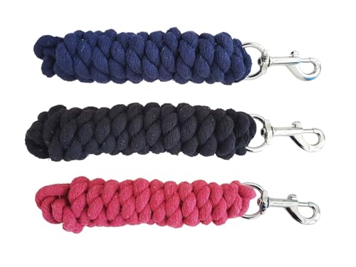 NETPROSHOP Starker Baumwoll-Führstrick 2m lang Silberfarbener Karabinerhaken Farbauswahl, Farbe:Blau NETPROSHOP Starker Baumwoll-Führstrick 2m lang Silberfarbener Karabinerhaken Farbauswahl, Farbe:Blau von NETPROSHOP