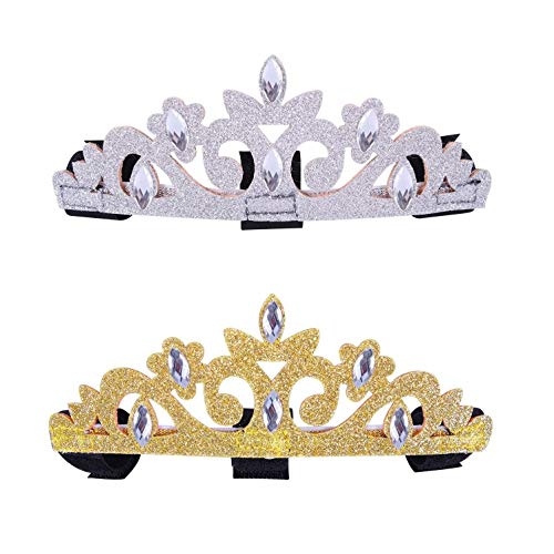 NETPROSHOP Trensenschmuck Krone mit Glitzer und Strasssteinen für die Trense Ihres Pferdes, Farbe:Silber von NETPROSHOP