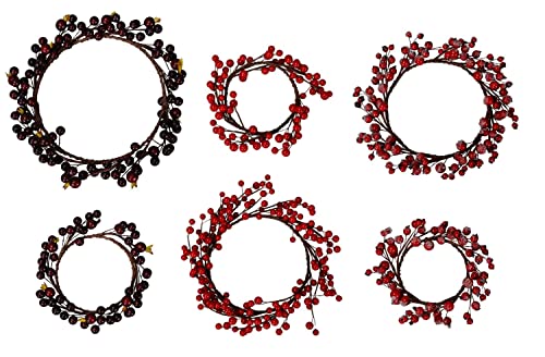 NETPROSHOP Türkranz mit roten Beeren Fensterkranz Durchmesser ca. 10-17 cm, Farbe:Dunkelrot, Auswahl:D 17 cm NETPROSHOP Türkranz mit roten Beeren Fensterkranz Durchmesser ca. 10-17 cm, Farbe:Dunkelrot, Auswahl:D 17 cm von NETPROSHOP
