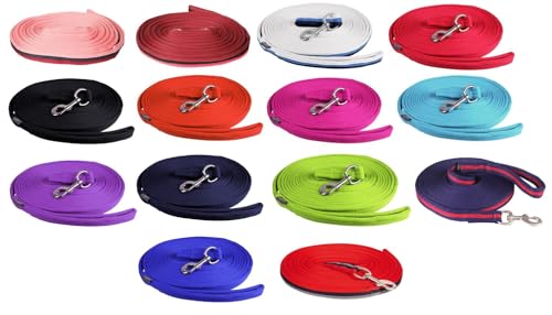 NETPROSHOP Weiche Softlonge mit Karabiner (8 Meter) Longe für Bodenarbeit, Farbe:Dunkelblau von NETPROSHOP