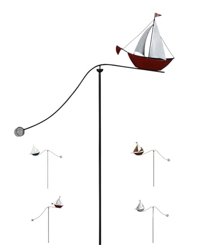 NETPROSHOP Windspiel Wippe Gartendeko Gartenstecker Breite ca. 77cm Höhe ca. 28cm + 110cm Stab, Farbe:Rot NETPROSHOP Windspiel Wippe Gartendeko Gartenstecker Breite ca. 77cm Höhe ca. 28cm + 110cm Stab, Farbe:Rot von NETPROSHOP