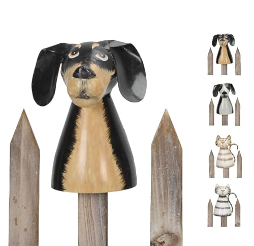 NETPROSHOP Zaunfigur Katzen oder Hunde Zaunhocker Höhe ca.14 cm aus Metall, Auswahl:Balu NETPROSHOP Zaunfigur Katzen oder Hunde Zaunhocker Höhe ca.14 cm aus Metall, Auswahl:Balu von NETPROSHOP